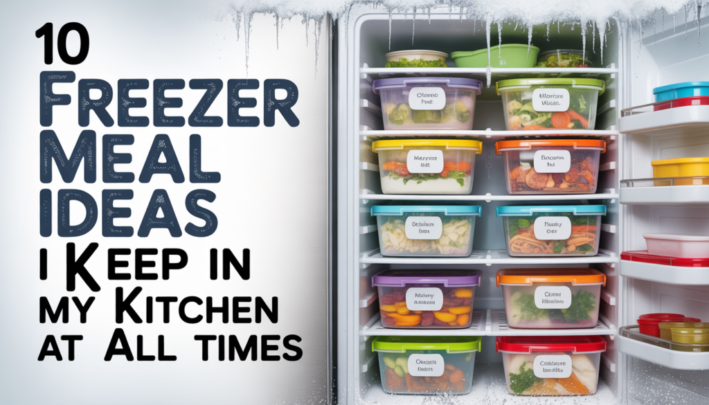 10 Freezer Meal Ideas I Keep in My Kitchen at All Times