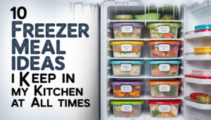 10 Freezer Meal Ideas I Keep in My Kitchen at All Times